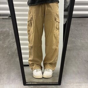 Vintage Y2K/2000s Regatta Sport Kansas-70 Men Tan Khaki Wide Leg Cargo Pants